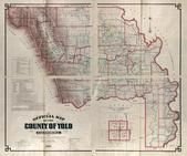 Yolo County 1900 Wall Map 35x42